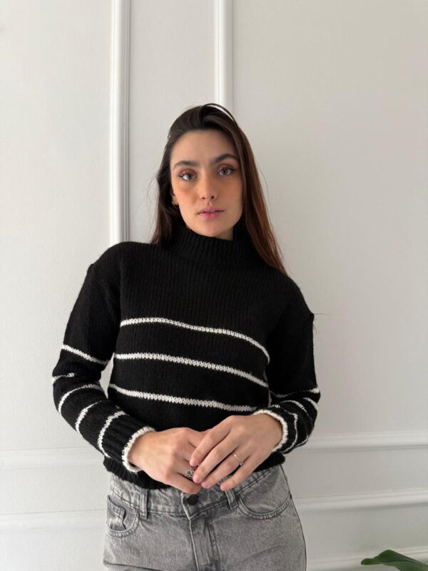 SWEATER RAYADO NEGRO