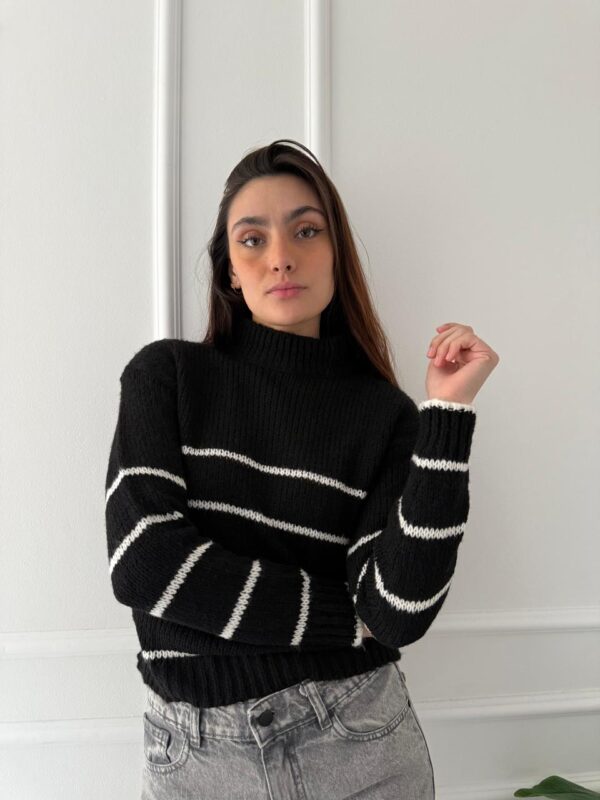 SWEATER RAYADO NEGRO - Image 2